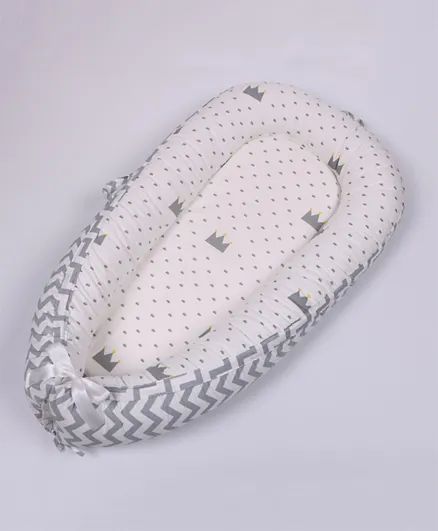 Baby Nest Sleeping Pod  - White and Grey