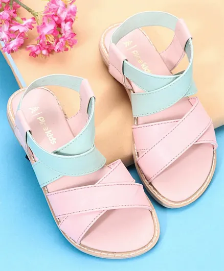 Pine Kids Sandals - Pink Sea Green