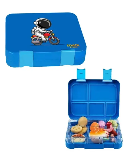 Snack Attack Astro Guy 5 Compartments Bento Lunch Box - Blue