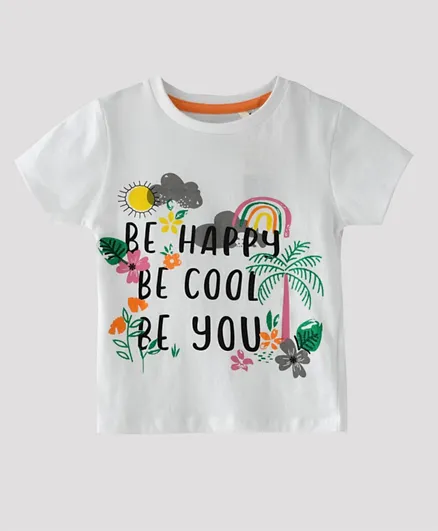 Pro Play Be Happy Be Cool Be You T -Shirt - White