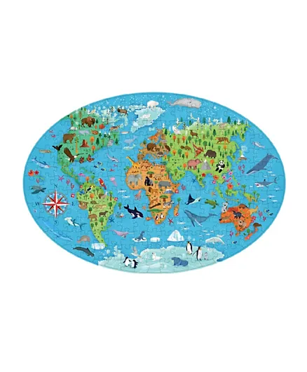Sassi Travel, Learn And Explore Endangered Animals Puzzle - 205 Pieces