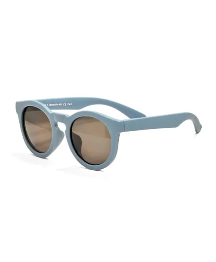 REAL SHADES Chill Smoke Lens Sunglasses - Steel Blue