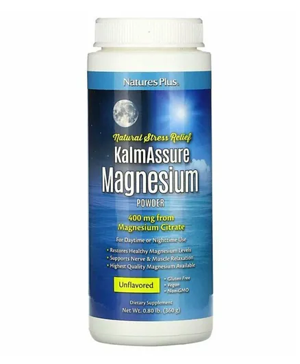NATURES PLUS Kalmassure Magnesium Powder 400 mg - 360g