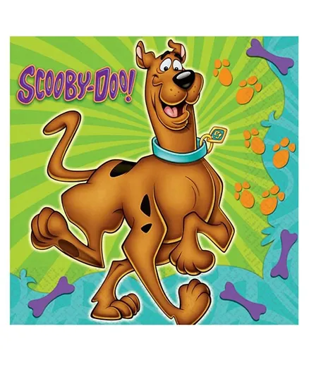 Party Centre Scooby-Doo Where Are You Lunch Tissues - 16 Pieces
