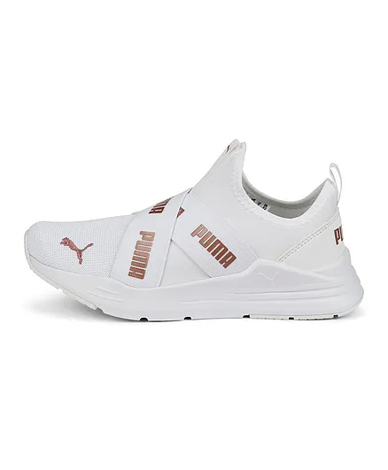 Puma Wired Run Slip On Flash Jr Shoes - White