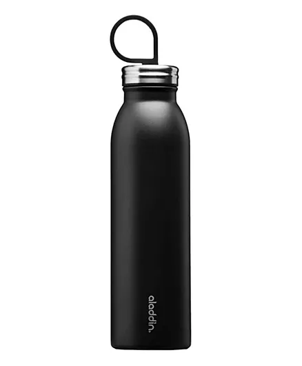 Aladdin Chilled Thermavac Stainless Steel Water Bottle Matt Black - 550 mL