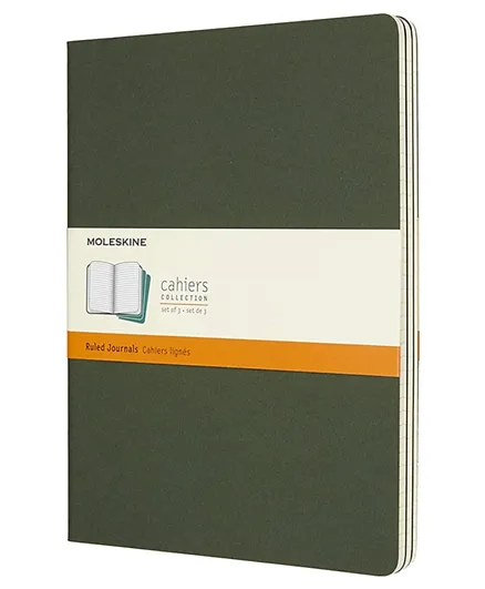 Moleskine Cahier Journal Set of 3 - Myrtle Green