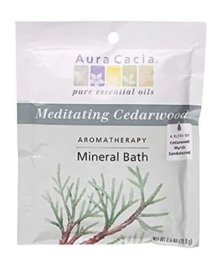 AURA CACIA Meditating Cedarwood Mineral Bath - 70.9g