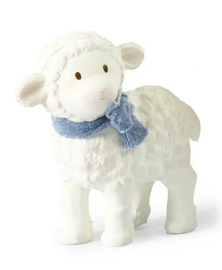 Tikiri Lila & Lucas Lamb Tikiri Collection Lucas Rubber Toy - White