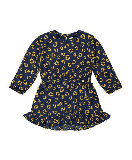 Koko Noko Full Sleeves Dress - Navy