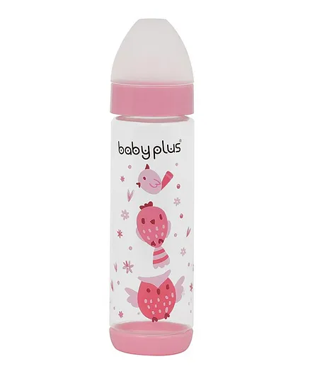 Baby Plus Feeding Bottle Pink - 250ml