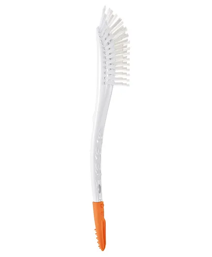 Nip 2 In 1 Bottle Cleaning Brush - White Orange