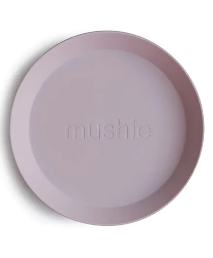 Mushie Dinner Plate Round - Soft Lilac