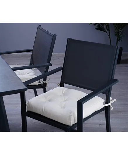 وسادة كرسي بتصميم نسيجي سيرينيتي من بان هوم - بيج