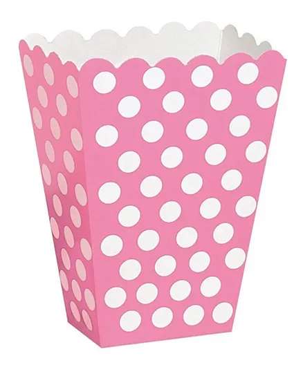 Unique Treat Boxes Pack of 8 -Hot Pink