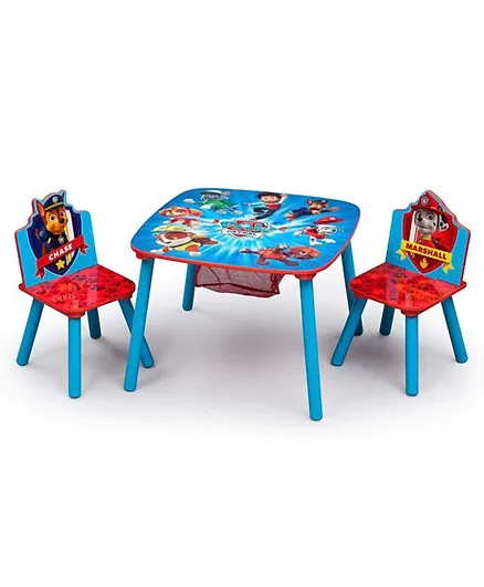 Delta Children Wooden  PAW Patrol Table & Chair Set with Storage - TT89501PW-1121