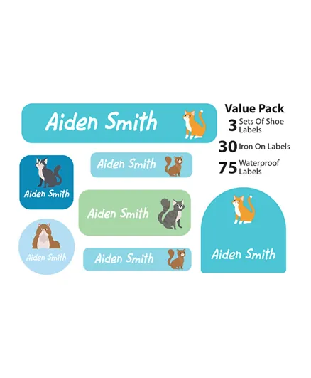 Ajooba My Labels Personalised Name Labels for Kids My Nursery Labels 016 - Pack of 108