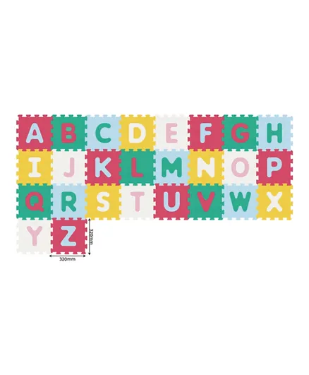 بساط أحجية بتصميم الحروف الأبجدية من سنتا - 26 قطعة