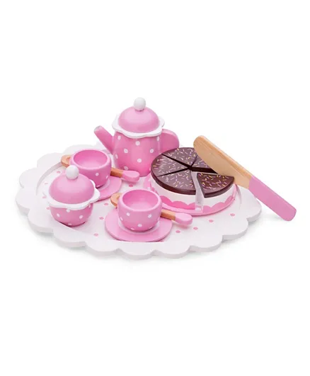 New Classic Toys Coffee/Tea Set with Cutting Cake