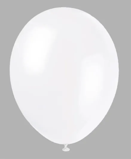 Unique Balloon Pack of 10 White - 12 Inches