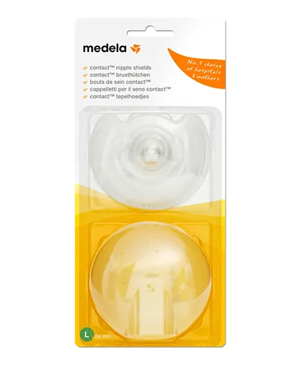 Medela Contact Nipple Shield Pack of 2 Large - 24 mm