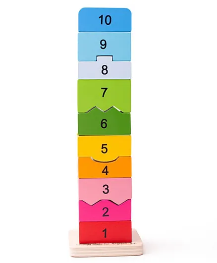 Bigjigs Number Tower - 11 Pieces