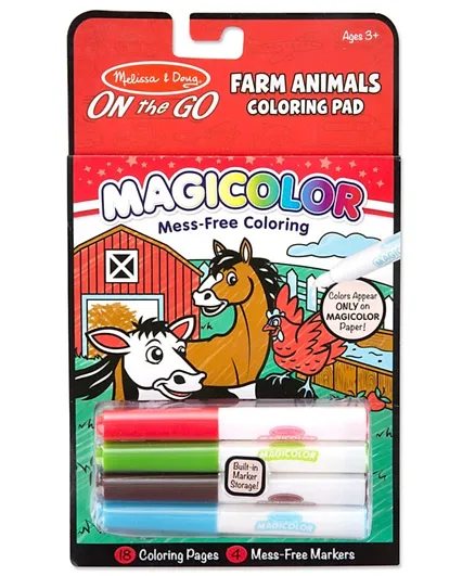 Melissa & Doug - Magic Color Pad Farm Animals - Multicolour