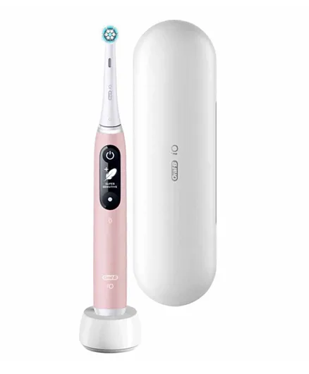 Oral-B Power iO Series 6 Electric Rechargeable Toothbrush with Brush Head - Pink Sand