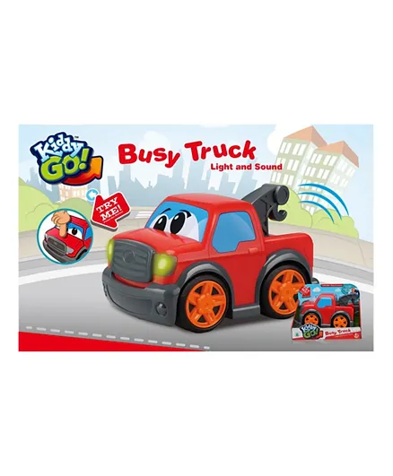 Kiddy Free Wheel Pickup Truck With Hook With Lights & Sound Red