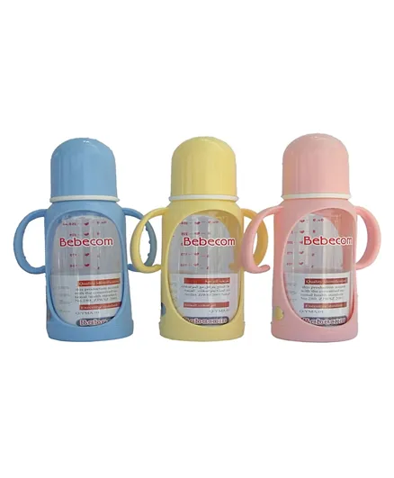Bebecom Standard Plastic Bottle 125ml Pack of 1 - Assorted Colours