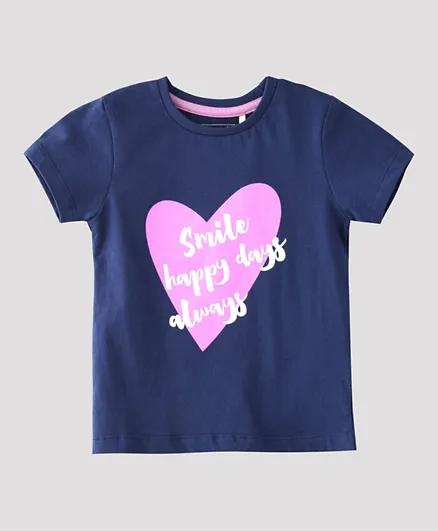 Pro Play Smile Happy Day Always T-Shirt - Navy
