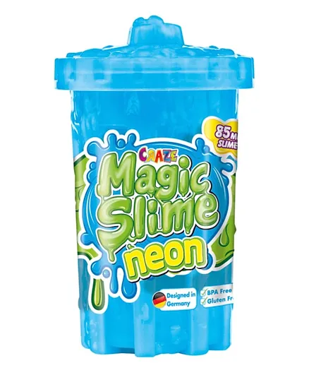 Craze Magic Slime Neon Blue Pack of 1 (Color may Vary) - 85 ml