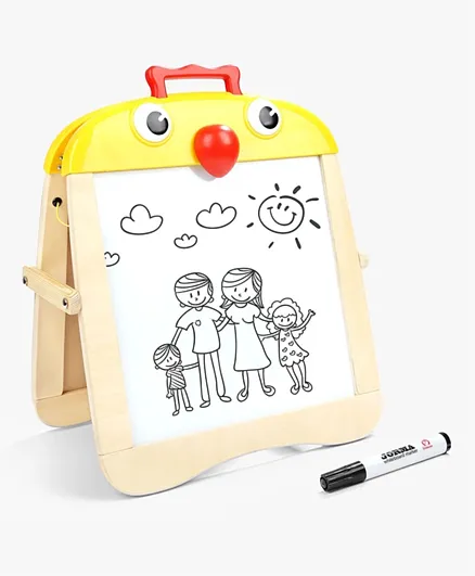 Top Bright Wooden Kids Toys Chick Tabletop Easel - Multicolour