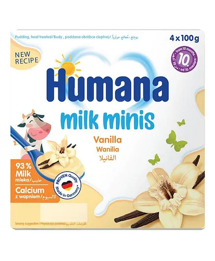 Humana Baby Milk Pudding Vanilla Snack Pack of 4 - 100g Each