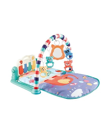 Factory Price Elephant Double-sided Pedal Piano Activity Playmat- Blue