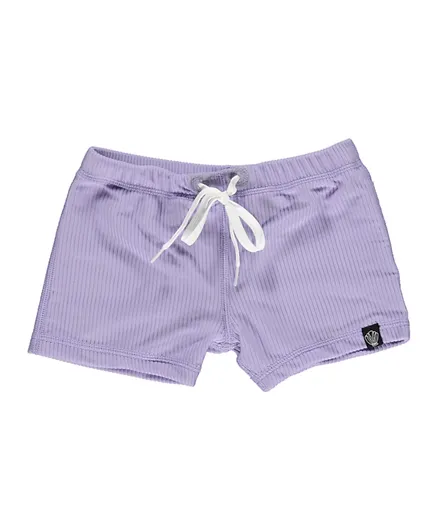 Beach & Bandits Ribbed Swim Shorts -  Lavender