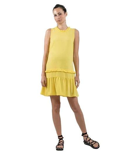 Mums & Bumps - Attesa Maternity Dress- Yellow