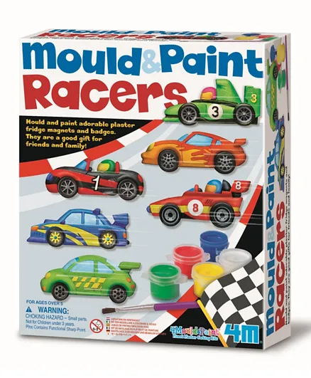 4M Mould and Paint Racer Kit - Multi Colour