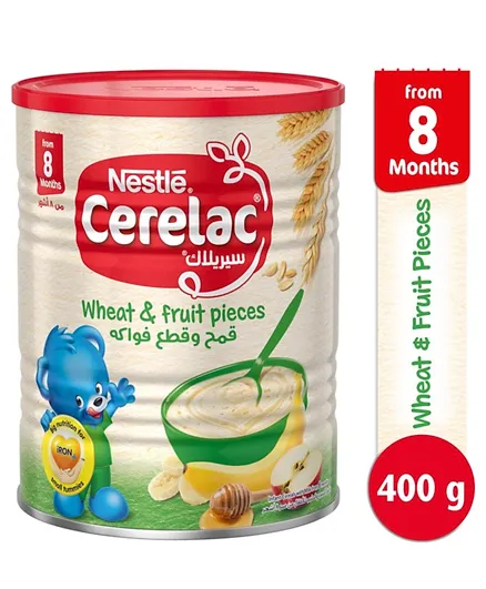 Nestlé Cerelac Wheat Fruit Pieces Cereal - 400g