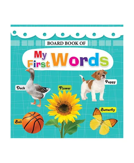 Board Book of My First Words - English