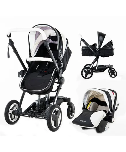 Belecoo 8 Black & White - 4 in 1 Luxury Travel System