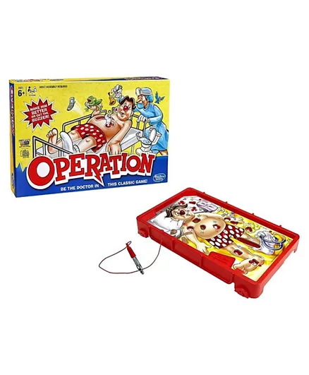 Hasbro Games Classic Operation Board Game with Cards - 1 to 4 Players