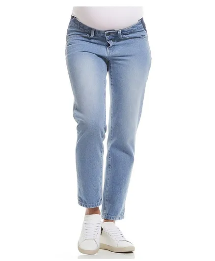 Mums & Bumps Soon Loni Rigid Maternity Jeans - Blue