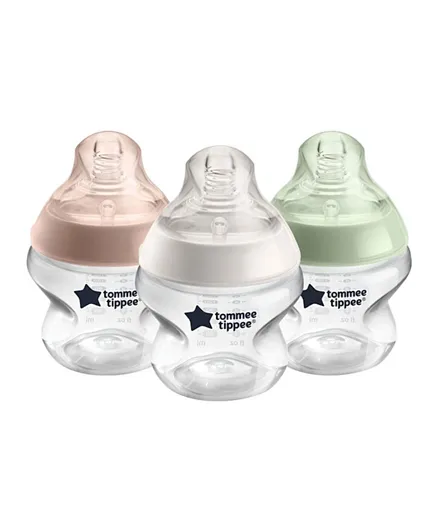 Tommee Tippee Closer to Nature Baby Bottles, Pack of 3 - 150 ml