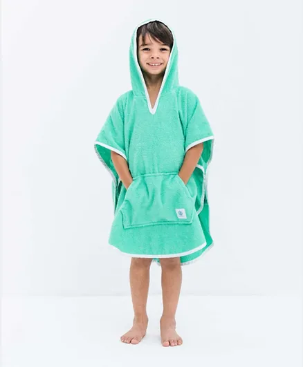 Badawii Kids  Poncho Towel - Biscay Green