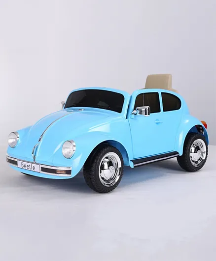 Babyhug Beetle Licensed Battery Operated Ride On with Music & Lights and Remote Control - Blue