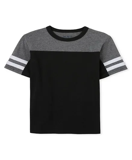 The Children's Place Half Sleeves T-Shirt - Black