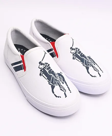 Polo Ralph Lauren Macen Slip On Shoes - White