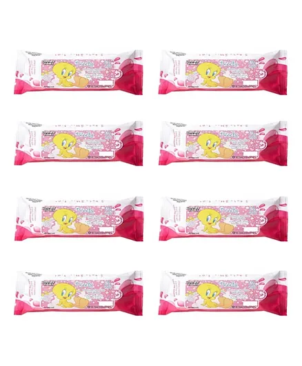 Warner Bros Tweety  Premium Sensitive Wet Wipes Pack of 8 Pink - 96 Wipes