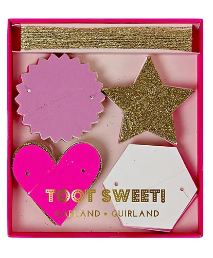 Meri Meri Toot Sweet Pink Mini Garland - 426 cm